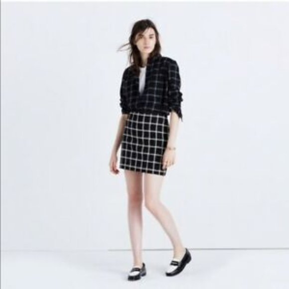 Madewell Dresses & Skirts - Madewell Womens Double Windowpane Pencil Skirt